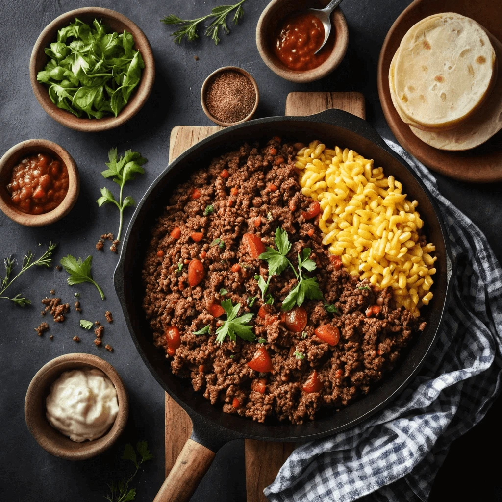 Rich and hearty beef chili made with beef, beans, and a mix of spices