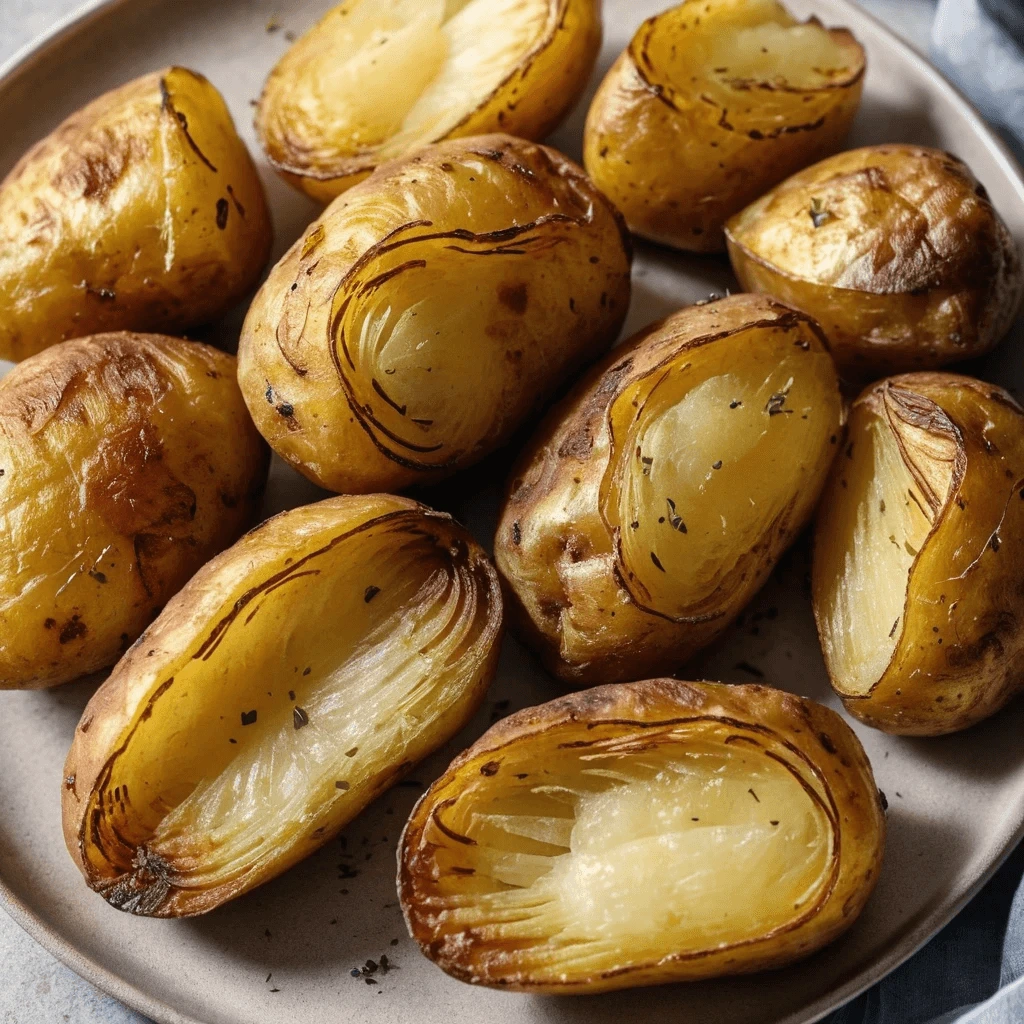 potatoes with crispy skin and soft, fluffy interiors