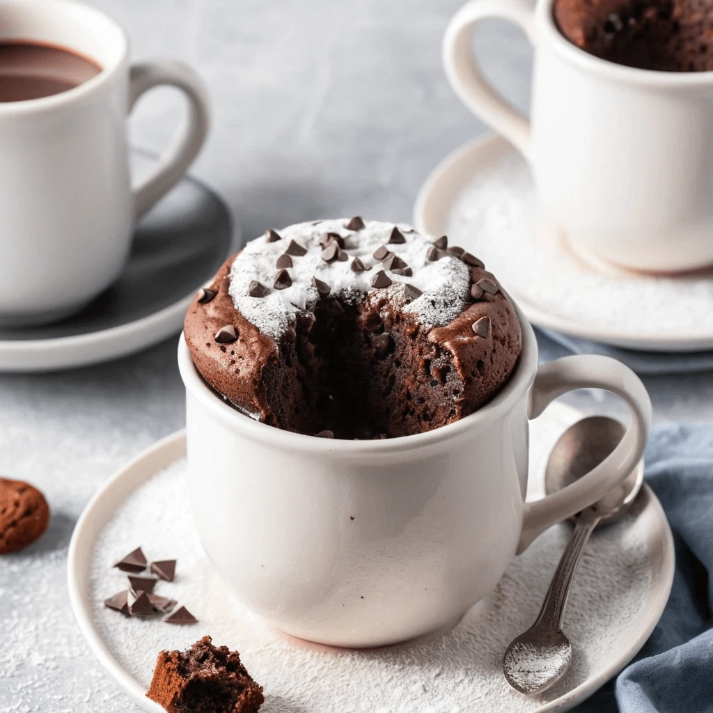 Delicious and gooey cake topped with chocolate chips.